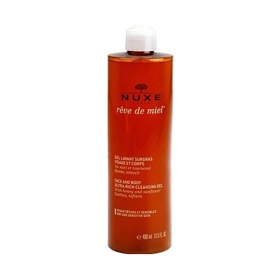 Nuxe Reve de Miel čistící gel pro suchou pokožku (Face and Body Ultra-Rich Cleansing Gel) 400 ml