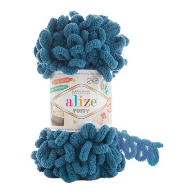 Priadza Alize Puffy 637 - modrá