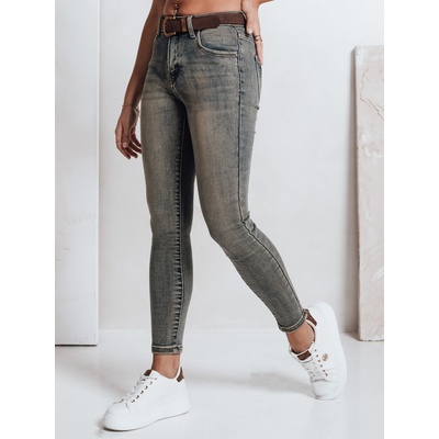 Dstreet Dámske džínsy skinny s opaskom UY2810 modrá svetlo