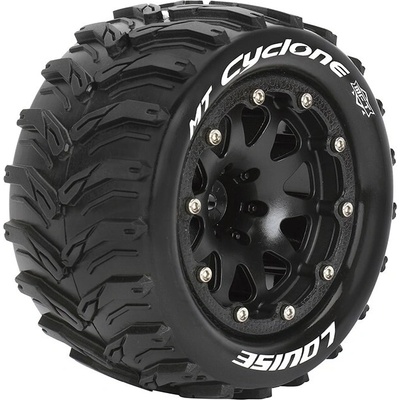 Louise RC MT-CYCLONE SOFT 1/10 1/2 offset 12 mm hex Black Bead-Lock Rims L-T3310SBH
