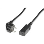 Roline ROLINE 19.08. 1552 : : Захр. кабел Шуко, IEC320-C19, 16A-250V, черен, 2.0 м
