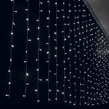 ACA Lighting LED svetelný záves 2m 240LED 20 x vetva CW s adaptérom X08240221