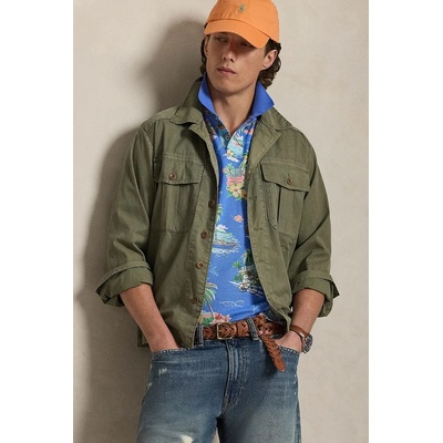 Памучна тениска с яка Polo Ralph Lauren (710B14509)