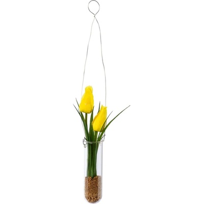 Gasper Gasper Umelé tulipány v závesnej váze, žlté