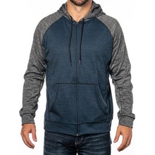 Burnside pánska mikina s kapucňou BU8660 Heather Navy