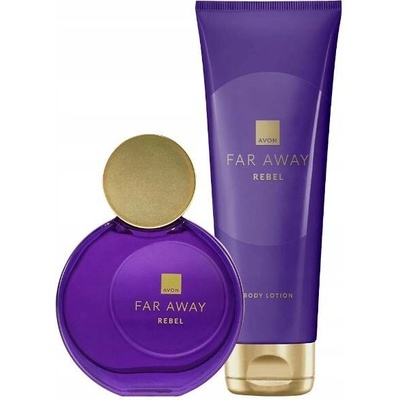 Avon Far away rebel EDT 50 ml + balzám 125 ml women kosmetická sada