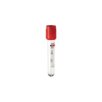VACUTEST akt.srážení 2 ml, 75 × 13, červená