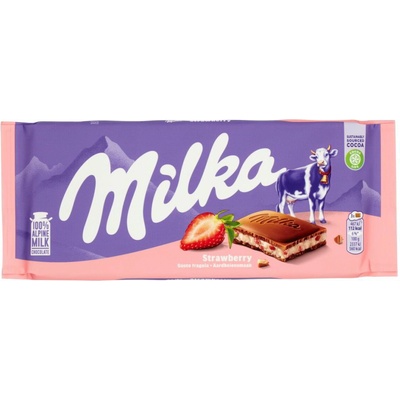 Milka čokoláda jahoda a jogurt 100 g