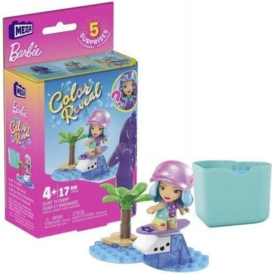 Mega Bloks Barbie Mikro-na surfovanie a plávanie