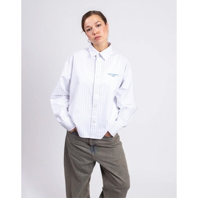 Carhartt WIP W' L/S Cassel Shirt Cassel Stripe White/Bleach