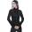 Devil fashion дамска блуза devil fashion - 3d апликация на рамото готик - sht07601