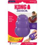 KONG Small Senior - Забавна гумена играчка за кучета над 6г. с пространство за лакомства 7.3 см