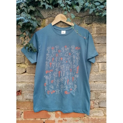 Pánské tričko HOUBOVÍ PANÁČCI modrá