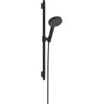 Hansgrohe Raindance Alive Select S - Комплект от душ-глава, штанга и маркуч, 3 режима на струята, EcoSmart, матово черно 24602670 (24602670)
