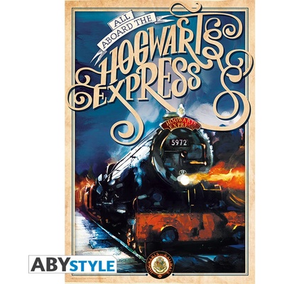 Abystyle Plakát HARRY POTTER - Bradavický Express retro (91.5x61) – Zboží Dáma