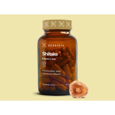 Herbavia Shiitake extrakt z hub 60 kapslí