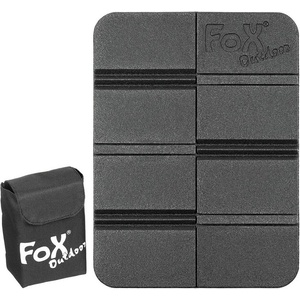Fox Outdoor Подложка за седалка FoxOutdoor Thermo, сгъваема, с джоб Molle, черна (31788A)