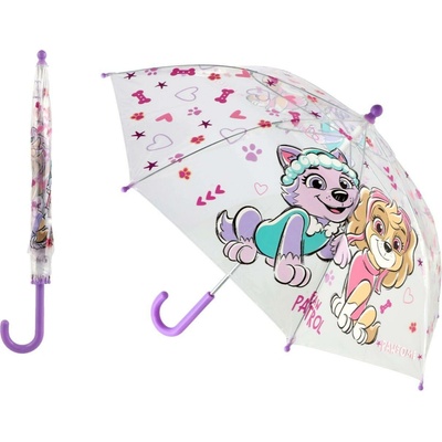 Teddies deštník průhledný Tlapková patrola