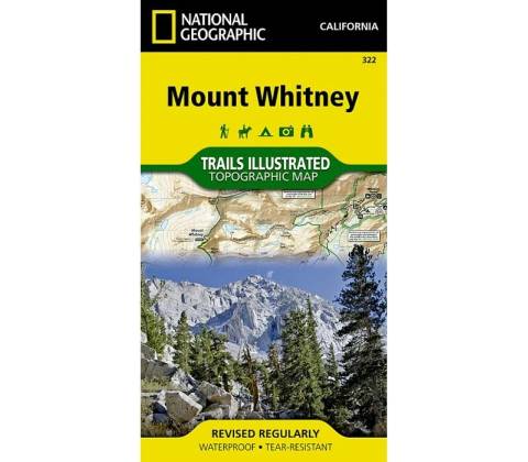Mount Whitney Map - turistická mapa