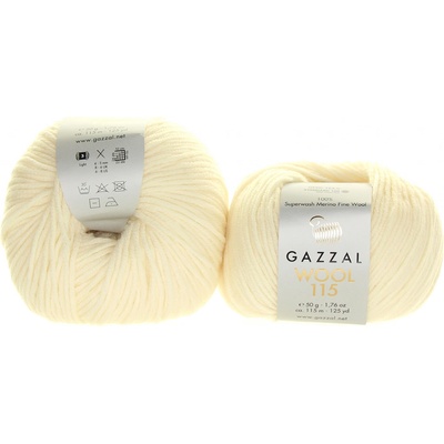 Gazzal Wool 115 3300 krémová