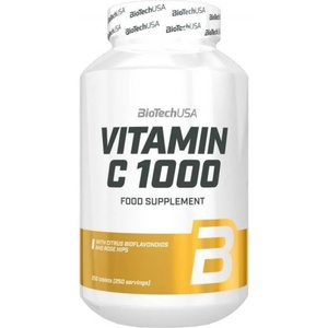 BioTechUSA Vitamin C, 1000 mg, 250 таблетки, BioTech USA (22387)