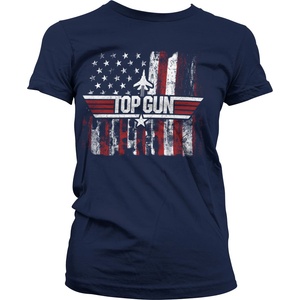 HYBRIS дамска тениска Top Gun - America - Navy Blue - HYBRIS - PM-5-TTG022-H85-15-NV