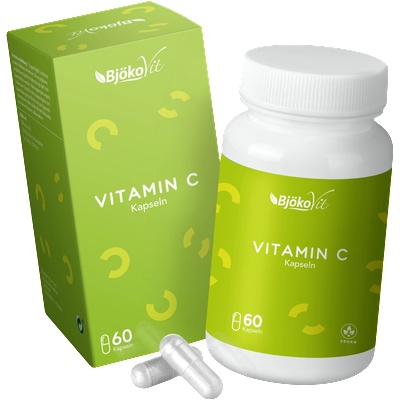 BjökoVit Vitamin C, веган и буфериран - 500 mg - 60 капсули