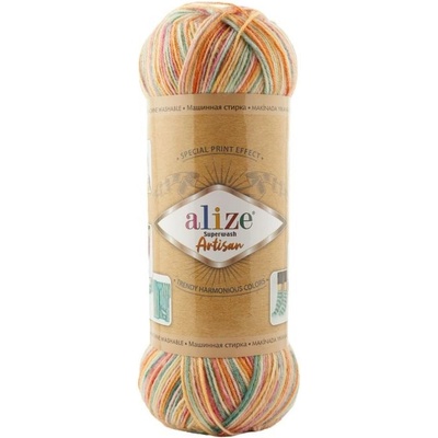 Alize Příze Superwash Artisan 9012 barevná
