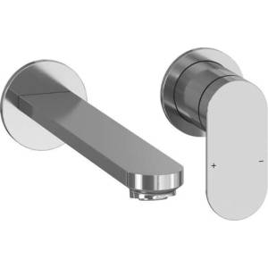 RAVAK Chrome II - Скрита смесителна батерия за умивалник, монтаж с 2 отвора, с корпус, хром X070586 (X070586)
