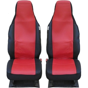 Калъфи за предни седалки Promolink за Toyota Aygo, Citroen C1, Peugeot 107, Текстил, Червени