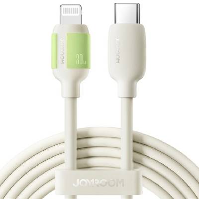 S-A53 кабел за зареждане и данни - USB-C към Lightning - 2 m - бежов (87270)