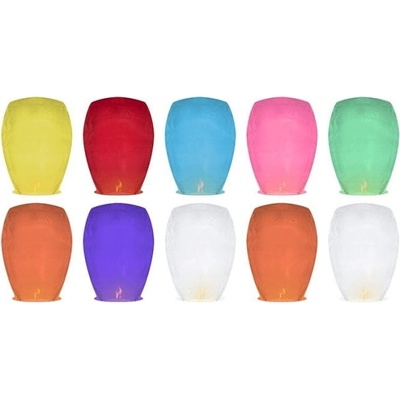 Partydeco lampion štěstí 37x53x95cm létající mix b – Zboží Dáma