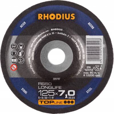 Rhodius Brúsny kotúč 125 x 7,0 x 22,23 mm 209797
