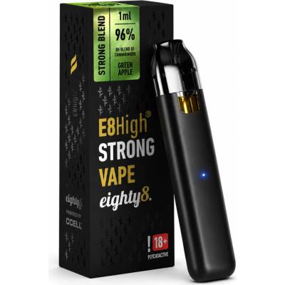 Eighty8 E8High DISPOSABLE VAPE vaporizačné pero Green Apple 1 ml