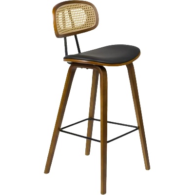 Carmen Бар стол Carmen 4029 - орех/черен (3521136)