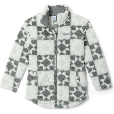Columbia Детско поларено яке Columbia Kid's West Bend Printed Full Zip Fleece jacket - Tea Light / Cozy Quilt - размер XL (703-7270-0216)