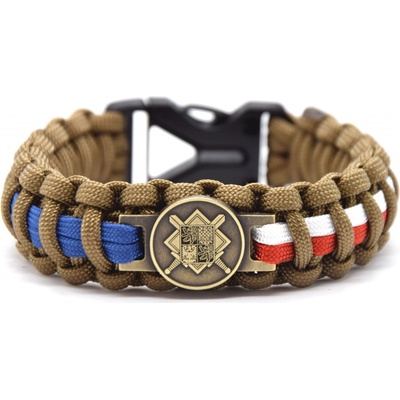 Cordell paracord náramek AČR Kojot hnědá – Zboží Mobilmania