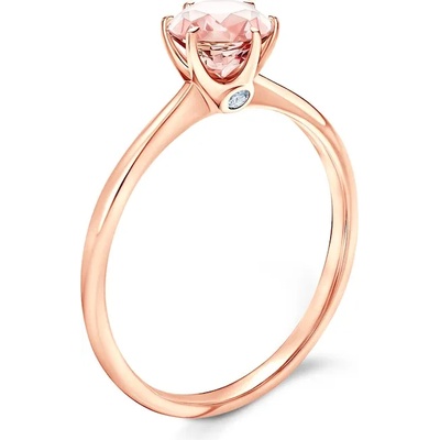 SAVICKI Годежен пръстен The Journey: розово злато, морганит