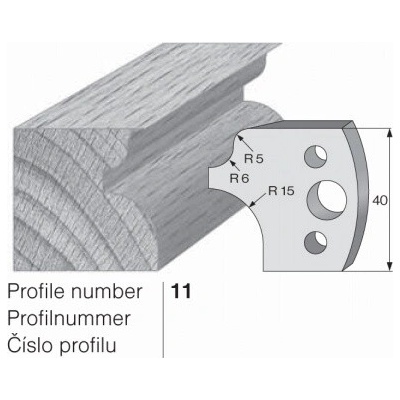 IGM profil 011 - pár omezovačů 40x4mm SP
