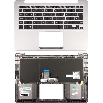 Klávesnice Asus ZenBook UX310U UX410U - Stříbrný palmrest – Zboží Živě