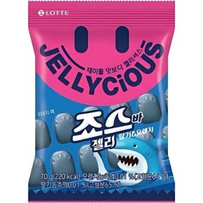 Lotte Jellycious Mixed Fruits Jaws Shaped Gummy 70 g