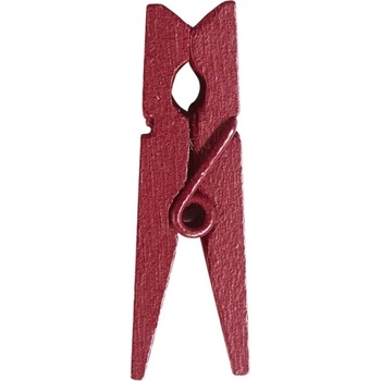 Image 1 of Santex Дървени щипки едноцветни 24 бр. ЦВЯТ: Бордо