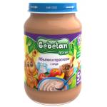 Bebelan Млечна каша Bebelan Puree - Ябълки и праскови с елда, 190 g (5817) - ozone