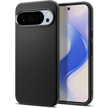 Spigen Противоударен Калъф за Google Pixel 10 Pro XL, Spigen Liquid Air Case, Черен (ACS09737)