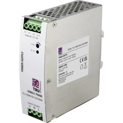 TRU COMPONENTS TC-13807984 síťový zdroj na DIN lištu 12 V/DC 10 A 120 W Počet výstupů:1 x Obsah 1 ks