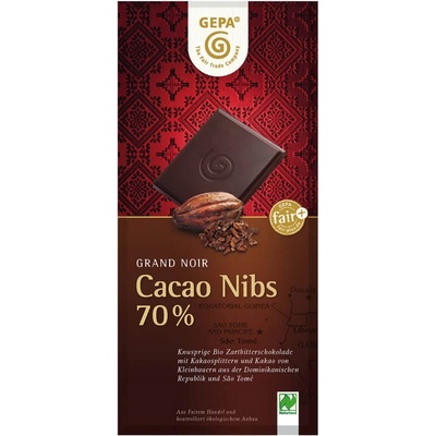 Gepa BIO hořká s kousky 100 g