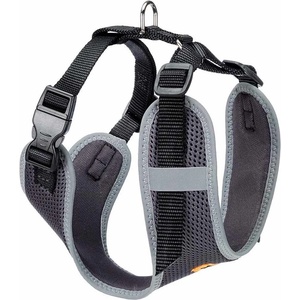 Ferplast - Nikita Harness M - Нагръдник за кучета с подплата и отразяващи шевове, вратна обиколка 30-43 см и гръдна 38-55 см. черен