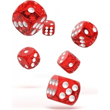 Oakie Doakie Dice D6 Dice 16 mm Speckled Red 12