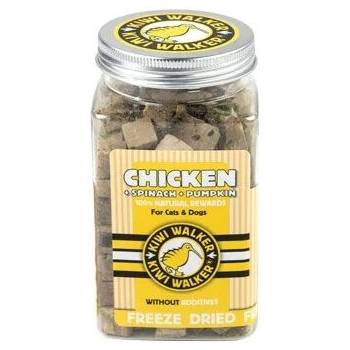 Kiwi Walker Mrazem sušená kuřecí játra + špenát + dýně 100 g