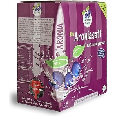 Aronia original Bio Arónie 3 l